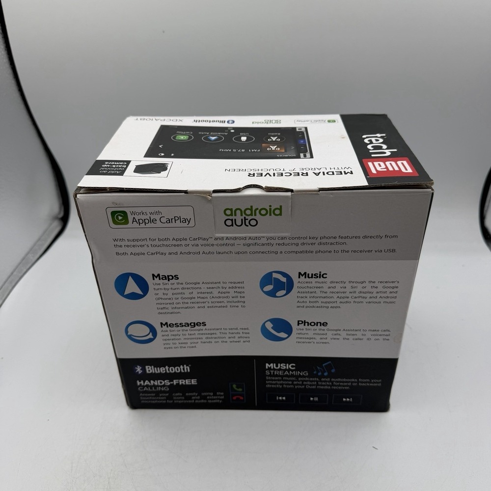 Dual Electronics XDCPA10BT 7 inch Double DIN Car Stereo Apple CarPlay & Android™ - Picture 2 of 4